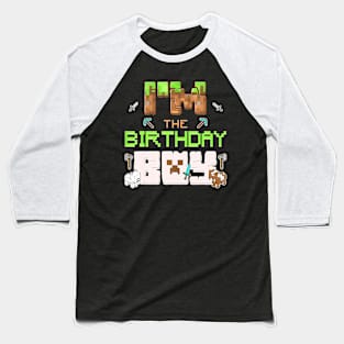 Im The Birthday Boy Game Gaming Family Matching Baseball T-Shirt